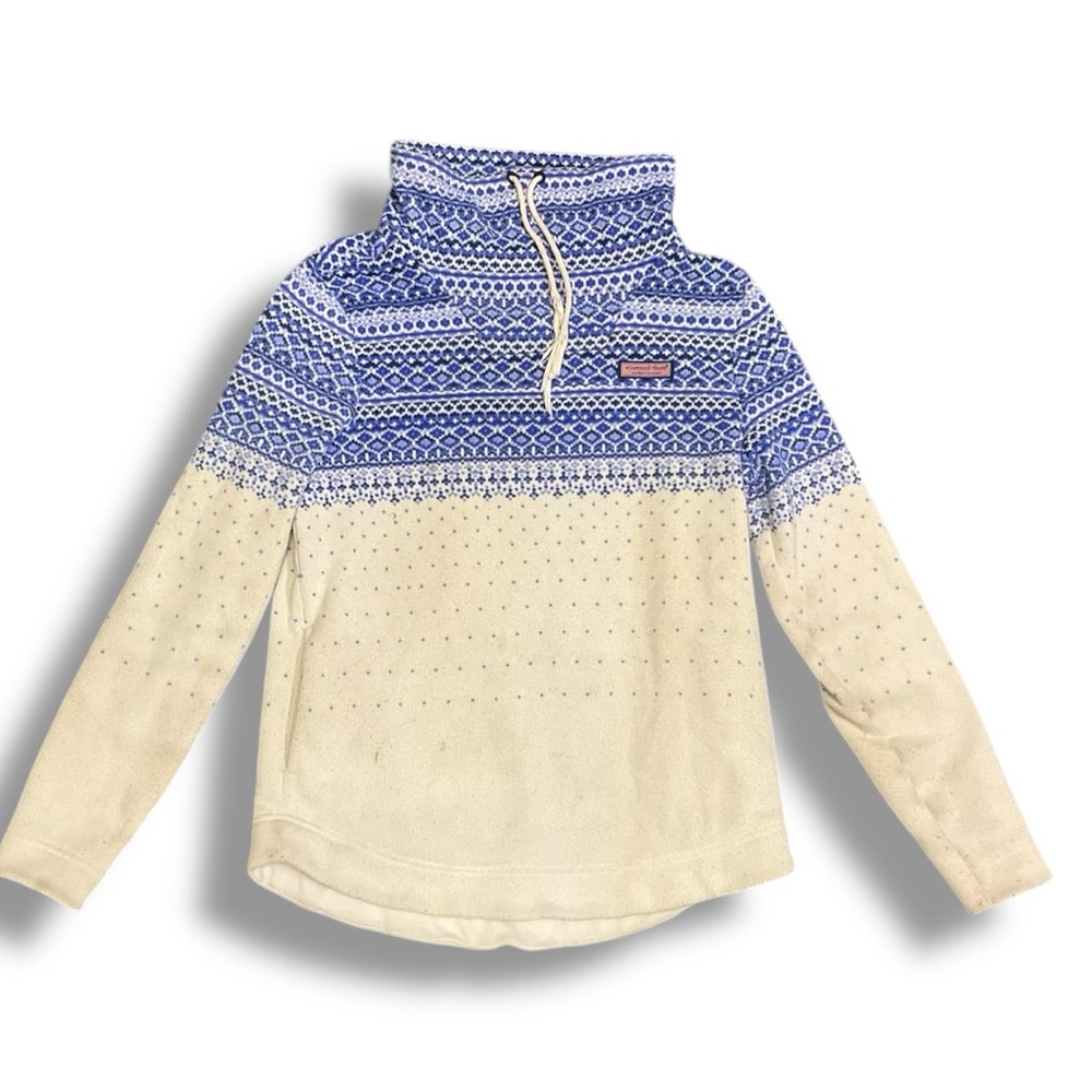 🧊 Vineyard Vines Nordic Fleece Shep Shirt Women’s Quarter Zip Sweater Size Small - Picture 3 of 7